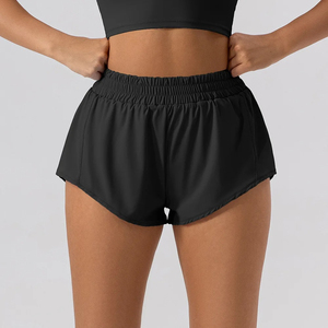Shorts légers pour femmes, motif floral délavé, taille élastique, poches latérales boutonnées, design floral, shorts tendance - Product Image 2