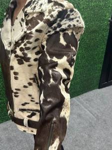 Veste en cuir véritable double face pour homme, en cuir de vachette naturel exquis, de qualité supérieure, pour moto - Product Image 4