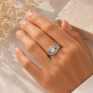 Luxury Lab Grown Pear Cut <b>Diamond</b> <b>Ring</b> 925 Silver 9kt, 14kt, 18kt Gold <b>Diamond</b> <b>Rings</b> for Women's Engagement <b>Ring</b> - Product Image 2