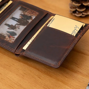Portefeuille homme en cuir véritable de haute qualité, design sécurisé, fournisseur en gros, logo personnalisé, OEM à prix raisonnable - Product Image 2