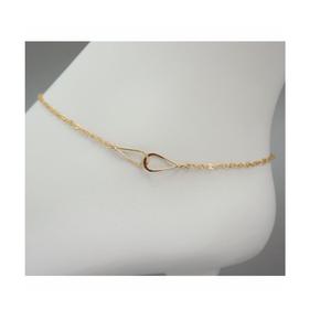 Bracelet de cheville de luxe en cuivre véritable |   Bijou de pied délicat à maillons en chaîne |   Accessoires d'été élégants pour femmes, chevillères en cuivre avec logo personnalisé - Product Image 1