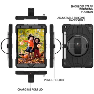 Coque de protection robuste antichoc B Max pour enfants avec béquille rotative et sangle de maintien pour iPad 10.2 (2019-<span class=keywords><strong>2021</strong></span>) - Product Image 6
