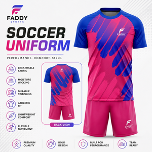 Ensemble de maillots de football personnalisés en sublimation intégrale, respirant, à séchage rapide, pour hommes et enfants, uniforme de football, vêtements de sport d'entraînement, tenues d'équipe - Product Image 5