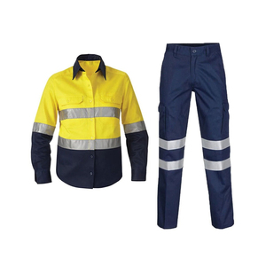 Chemise de travail de sécurité réfléchissante ignifuge respirante à haute visibilité pour hommes, à manches longues, vêtements de travail industriels - Product Image 1