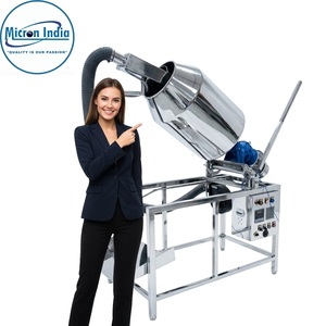 Mélangeur de poudre industriel en acier inoxydable Micron India, équipement de transport chimique inclinable robuste, qualité alimentaire 1 - Product Image 6