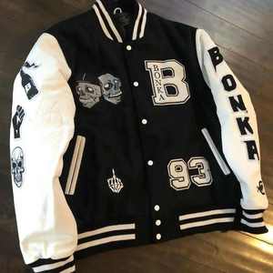 Chaqueta Varsity de Lona Personalizada para Hombre, Talla Grande, Cuello Alto, Alta Calidad, Transpirable, con Logotipo y Colores Personalizados, Venta al Por Mayor para Invierno 2026 - Product Image 2