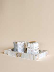 PearlELan mop inlay Bakhoor Set Premium Iridescent Shell Burner & <b>Incense</b> <b>Holder</b> for Sophisticated Home Decor - Product Image 6