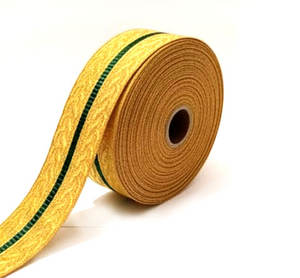 Gold Mylar Oakleaf Bullion Braid Eco-Friendly Washable Water Soluble Customized Garment & <b>Bags</b> Trim - Product Image 2