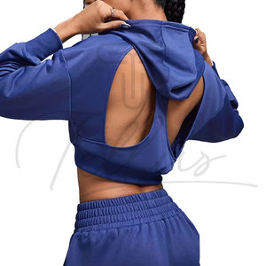 Sudadera Corta para Mujer al por Mayor con Logotipo Personalizado, Sudadera Corta de Manga Larga, Sudadera Corta Personalizada para Mujer, Sudadera Corta Tipo Pullover para Mujer - Product Image 6