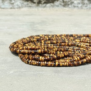 Cuentas de Ojo de Tigre Marrón Lisas en Forma de Neumático (Heishi) de 4-5mm, Cuentas de Piedra Preciosa en Forma de Rueda para Fabricación de Joyas, 13 Pulgadas, Venta al por Mayor - Product Image 5
