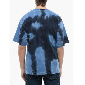T-shirt à manches courtes tie-dye pour homme, col rond, décontracté, tricoté, coupe classique, streetwear, écologique, respirant - Product Image 5