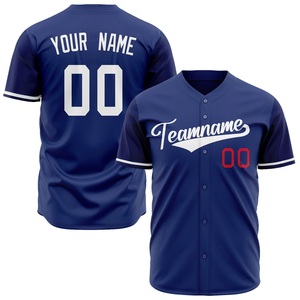 เสื้อเบสบอลแบบพิเศษ กระดุมติดด้านหน้า ระบายอากาศได้ดี ผลิตจากโพลีเอสเตอร์ รับผลิตเสื้อทีมตามสั่ง ส่งออกทั่วโลก - Product Image 1
