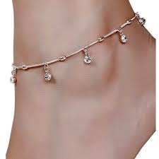 Chaîne de cheville élégante en argent avec perles de style Rajasthani pour femmes et jeunes filles, idéale pour les mariages, les fêtes, les Haldi et les Mehendi. - Product Image 2