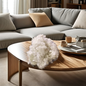 White Fiberfix 15D HC from largest Vietnam PSF manufacturer for filling soft toy pillows sofas <b>padding</b> <b>cushions</b> car interiors - Product Image 1