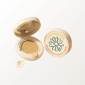 Base de maquillaje compacta coreana Beurukesia Skin Enhancer Glow 1.5 Light Rosy Elf, maquillaje cosmético. - Product Image 4