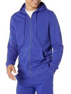 Nouveau design, service OEM, sweat à capuche zippé confortable pour homme, 100% coton, manches longues, col tombant, couleur unie, Bangladesh - Product Image 5