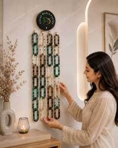Décoration murale en chaînes de résine colorées de grande taille, séparateur de pièce, rideau personnalisé par FALAK WORLD EXPORT - Product Image 6