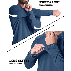 Custom Logo UV Protection Shirt UPF 50+ Long Sleeve Breathable Anti-UV Outdoor Sports Wear - Product Image 6