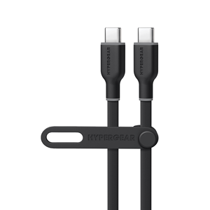 Flexi PRO 10ft Black USB-C to USB-C <b>Data</b> <b>Cable</b> - Product Image 1