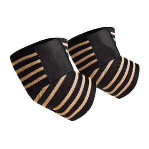 Genouillère de soutien unisexe en polyester noir lumineux, stabilisateur rotulien, enveloppement de compression XL pour haltérophilie, course à pied, volleyball - Product Image 3