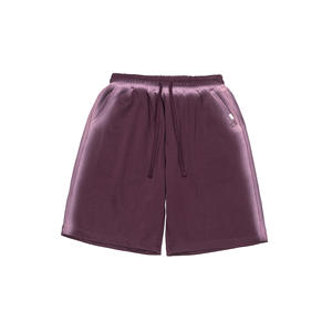 Shorts de survêtement décontractés pour hommes, couleur unie, taille mi-haute, cordon de serrage, tricoté, logo personnalisable sur le devant - Product Image 2