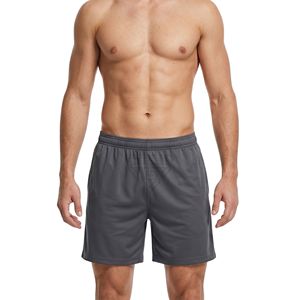 Shorts de sport classiques pour hommes, bleu marine, mélange de polyester, respirants, coupe ample, pour entraînement et fitness - Product Image 5