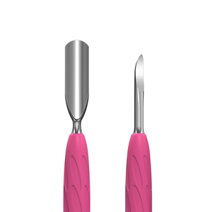 Pousse-cuticules professionnels UNIQ-10 TYPE 6 à double extrémité avec manche en silicone, pour manucure, usage en salon de beauté, pour retirer le vernis gel - Product Image 2