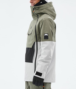 Veste de ski/salopette de ski pour homme 2026, vert/noir, hiver, isolée, chaude, imperméable 20k mm, pour la randonnée et le ski - Product Image 3