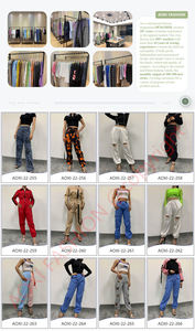 Jeans en denim à jambe droite taille haute, imprimé marbré tissé, denim <span class=keywords><strong>Bufa</strong></span>, femme, bleu clair, jeans baggy en coton, pantalon femme - Product Image 5