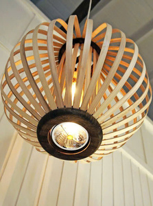 ArtisanCraft Natural Bamboo Ceiling <b>Light</b> Shade With <b>Rustic</b> Elegance - Product Image 3