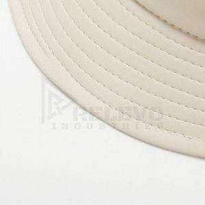 Sombrero de Pescador de Cuero Relevo Industries, Unisex, Color Sólido, Casual, Primavera/Verano, Ajustable 56-58CM, Logotipo Frontal, Ropa de Playa - Product Image 3