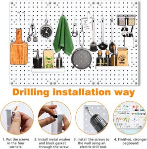 Pegboard Tường Tổ chức bảng từ Pegboard Tường Tổ chức từ bản tin treo tường trình bày PEG bảng - Product Image 5