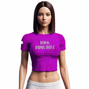 Meilleurs t-shirts courts pour femmes fabriqués par des fabricants, tendance actuelle, vente en gros de t-shirts courts pour femmes - Product Image 1