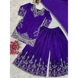 Conjunto de ropa de fiesta de diseñador para mujer, parte inferior superior y Plazza, elegante y elegante - Product Image 6