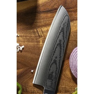 มีดเชฟเหล็กกล้าไร้สนิมขนาด 13 นิ้ว ยี่ห้ออาห์หมัด แฟบริค ผลิตด้วยมือ พร้อมปลอกหนัง ด้ามจับสวยงาม ปรับแต่งได้ตามต้องการ - Product Image 4