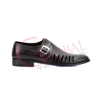 Chaussures habillées de luxe pour hommes à boucle simple en cuir texturé crocodile, pour affaires, mariage, à enfiler, style mode