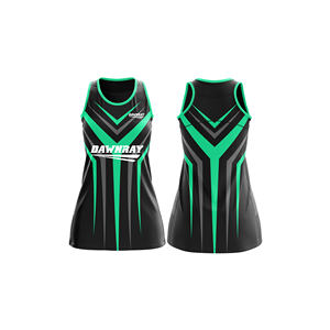 Uniforme de equipo de netball femenino |   Uniforme de Netball Sublimado con Logotipo, Nombre y Número del Equipo |   Poliéster Transpirable - Product Image 1
