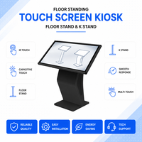 32 43 55 Inch Layar Sentuh Horizontal Kiosk Digital Signage Interaktif Tipe Lantai