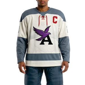 <b>Ice</b> <b>Hockey</b> <b>Jersey</b> Set Customized Men's Breathable Quick Dry Lightweight Sublimation Printed Practice <b>Jerseys</b> Wholesale - Product Image 4