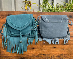 Wholesale Luxury Genuine Suede Leather Ladies Fringe Crossbody Shoulder Bag for Women's Branded <b>Large</b> Fashion Designed Handbags - Product Image 5