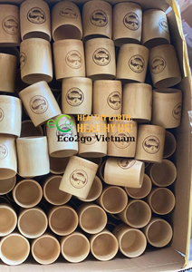 Eco2go Vietnam 100% Eco-Friendly Bamboo Tea Cups High Quality Wholesale Packaged in Carton for Giveaways - Product Image 2