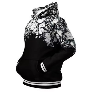 Sweat à capuche d'hiver unisexe avec sublimation intégrale, motifs imprimés numériquement, tissu polaire, design 100% coton - Product Image 2
