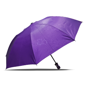 Parapluie de voyage compact PUMA7 Violet 2 plis pour hommes et femmes, parapluie de pluie léger avec structure en acier allié - Product Image 1