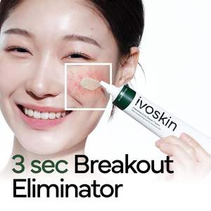 IVOSKIN Crema de Noche para Eliminar el Acné con Centella, Péptidos, Pantenol y Ácido Hialurónico, Cuidado Intensivo de Hidratación, Anti-Escarabajo, Calmante, en Tubo - Product Image 2