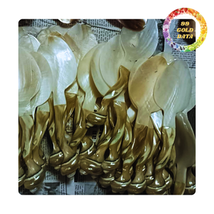 Mother of pearl shell spoon for dessert serving and coffee tea use natural tableware - Product Image 4