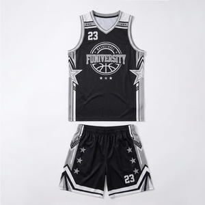 Maillot de basket-ball personnalisé à séchage rapide 100% polyester, maillot de basket-ball sublimé, design simple, ensemble uniforme de basket-ball - Product Image 1