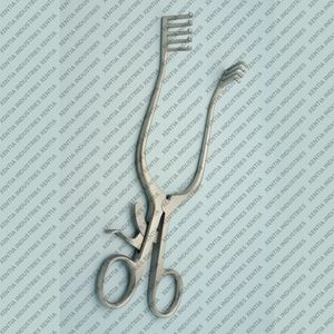 Écarteur chirurgical OR Grade Travers 4X5 à pointes émoussées, 8 pouces, auto-serrant, avec crochet à plaies, instruments orthopédiques CE ISO - Product Image 3
