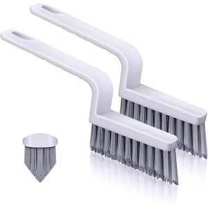 Set di Spazzole a V per Pulizia Fughe, Spazzole Rigide per Piastrelle, per Bagno e Doccia, per Pulire le Fughe - Product Image 1