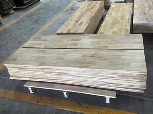 Planche de comptoir de cuisine en bois de caoutchouc massif, panneau de table de boucher, plateau de meuble, prix de gros abordable, fabriqué au Cambodge - Product Image 5