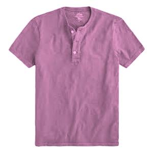 Camiseta 100% de algodón con Apertura frontal para hombre, camisa de calidad prémium de manga larga con cuello redondo, camisetas Vintage - Product Image 4